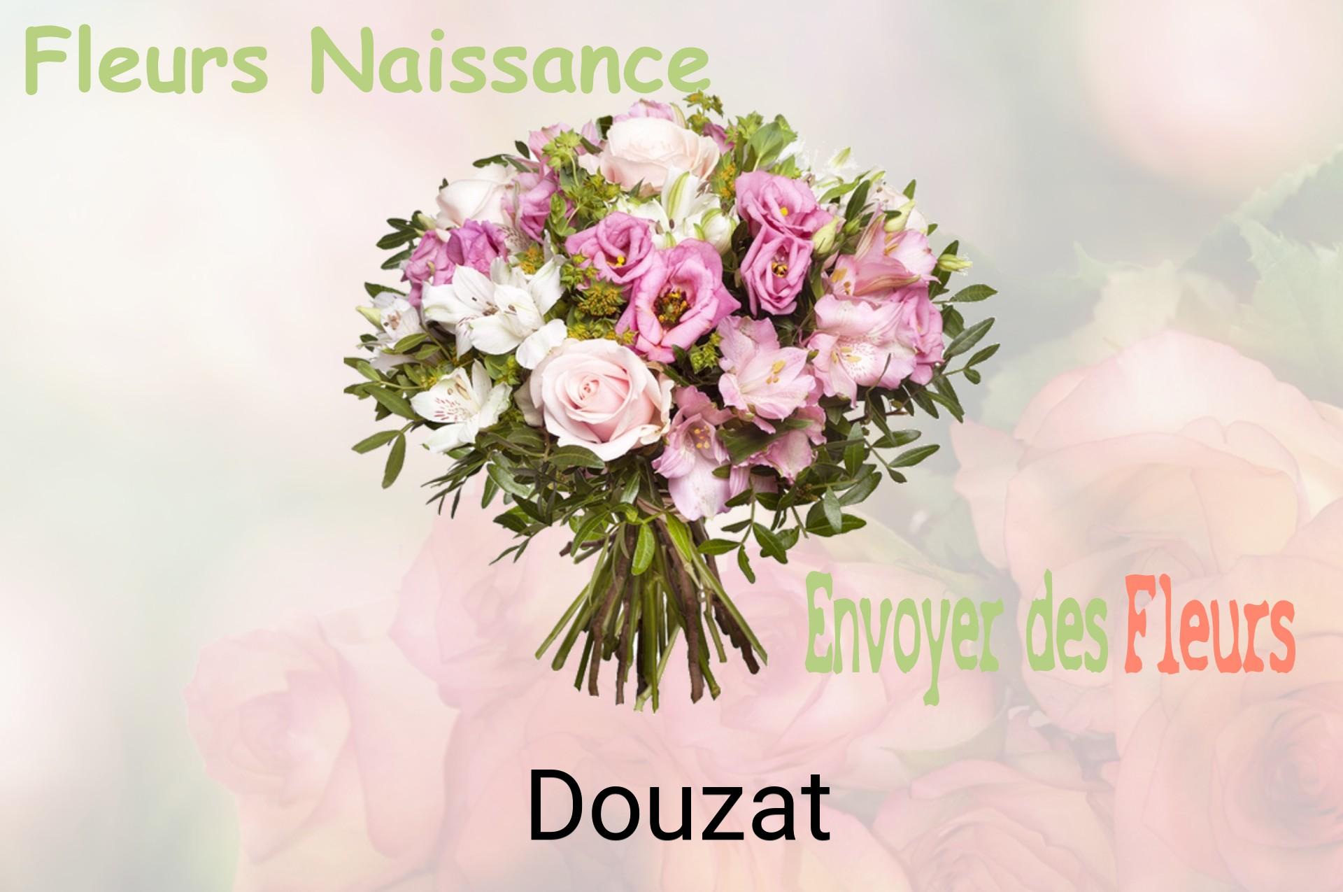 Bouquet de fleurs de naissance livré à Douzat